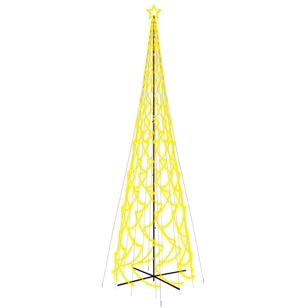 Arbre de noël cône 3000 led blanc chaud 230x800 cm