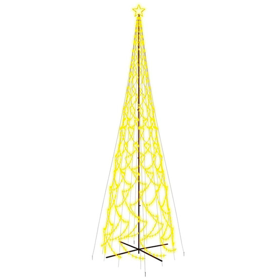 Arbre de noël cône 3000 led blanc chaud 230x800 cm