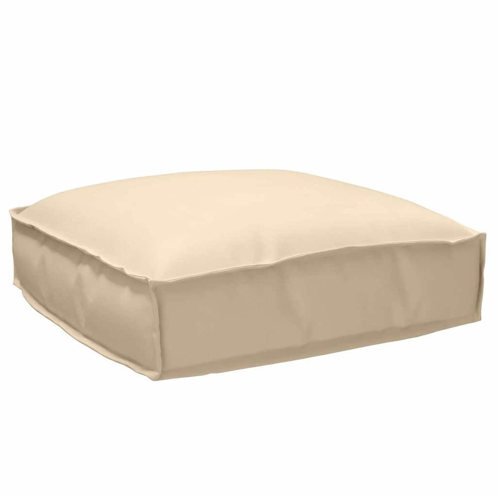 Set de coussins de palette tissu oxford beige 50 x 50 x 12 cm