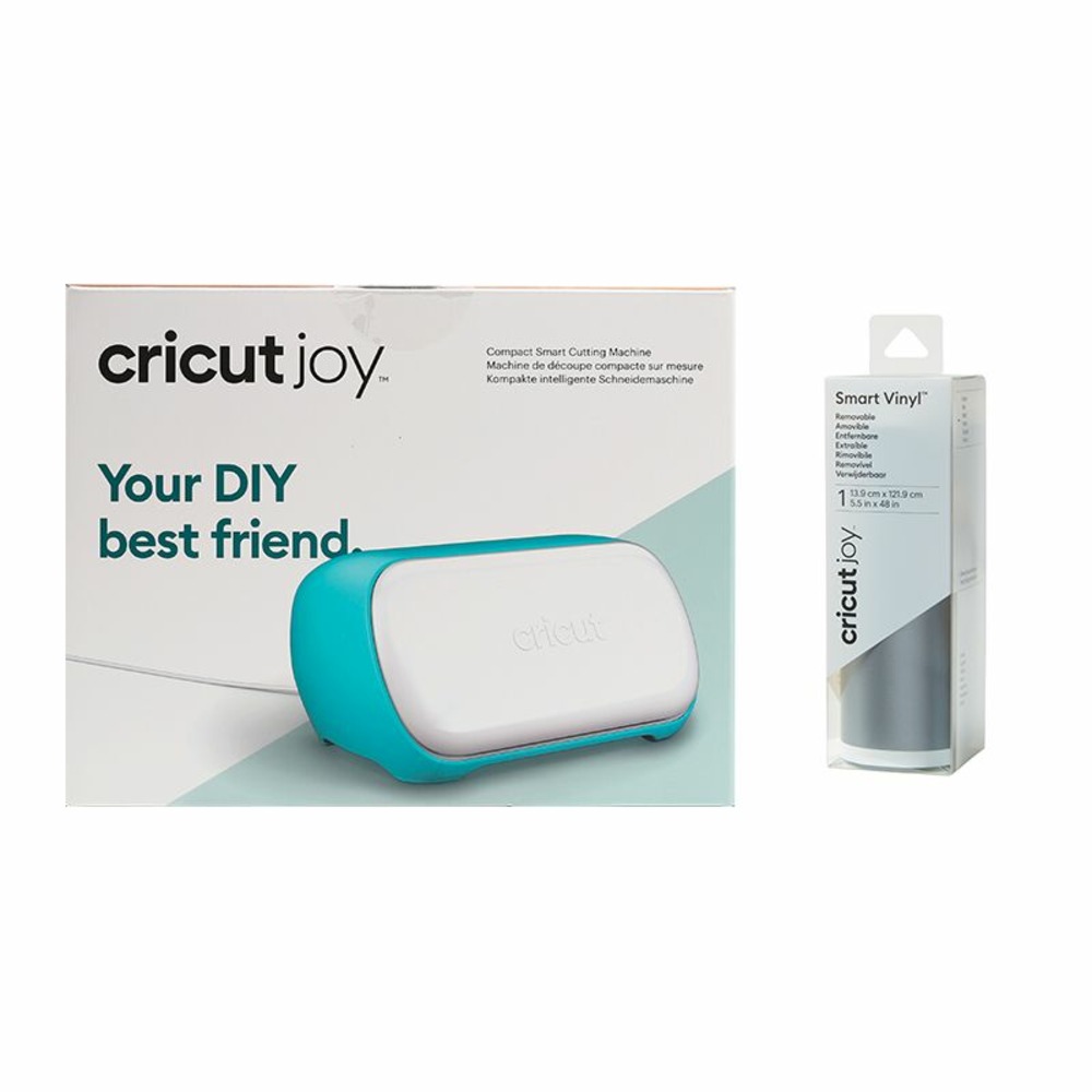 Machine de découpe cricut joy + vinyle amovible argenté mat 121,9 x 13,9 cm