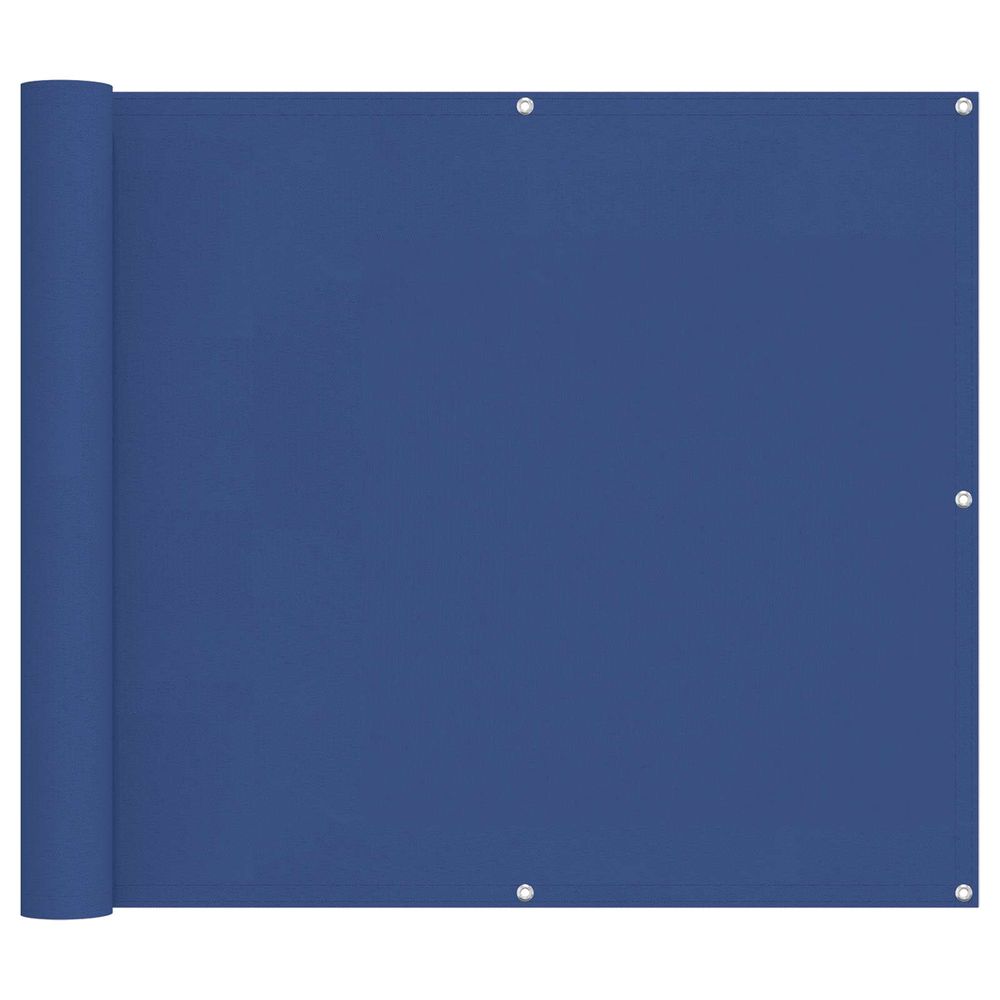 Écran de balcon rectangulaire 100 x 400 cm tissu oxford bleu