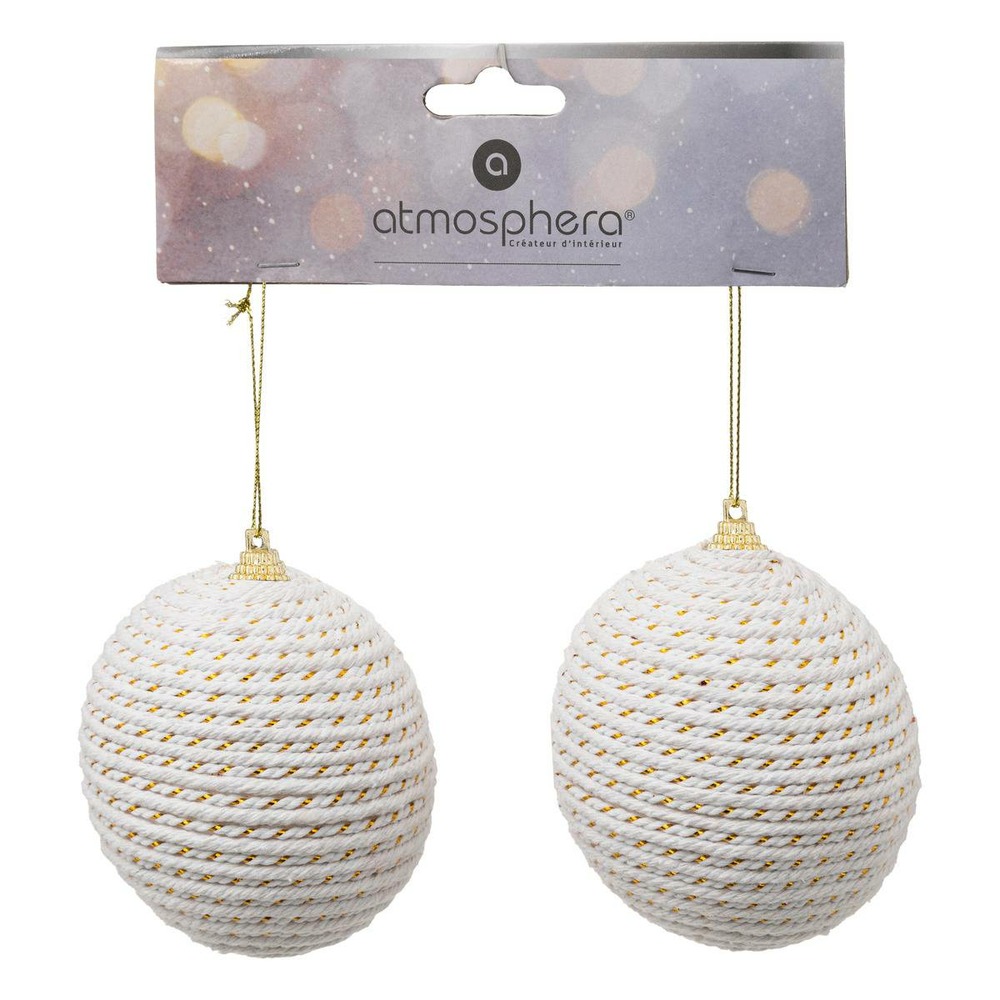 Bdn plf corde bl/or x2 d8cm