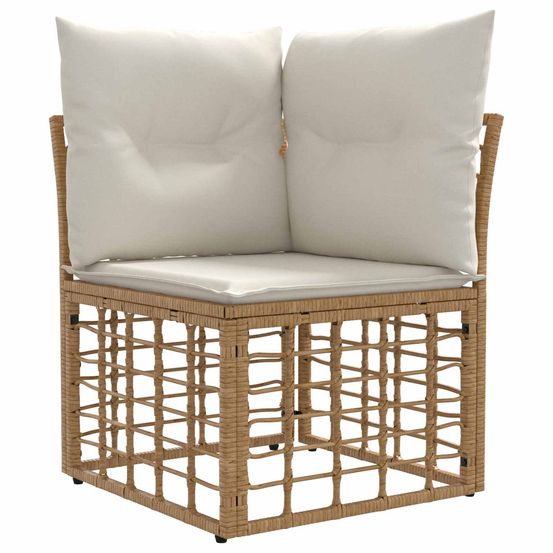 Unité de canapé d'angle modulable pour extérieur naturel