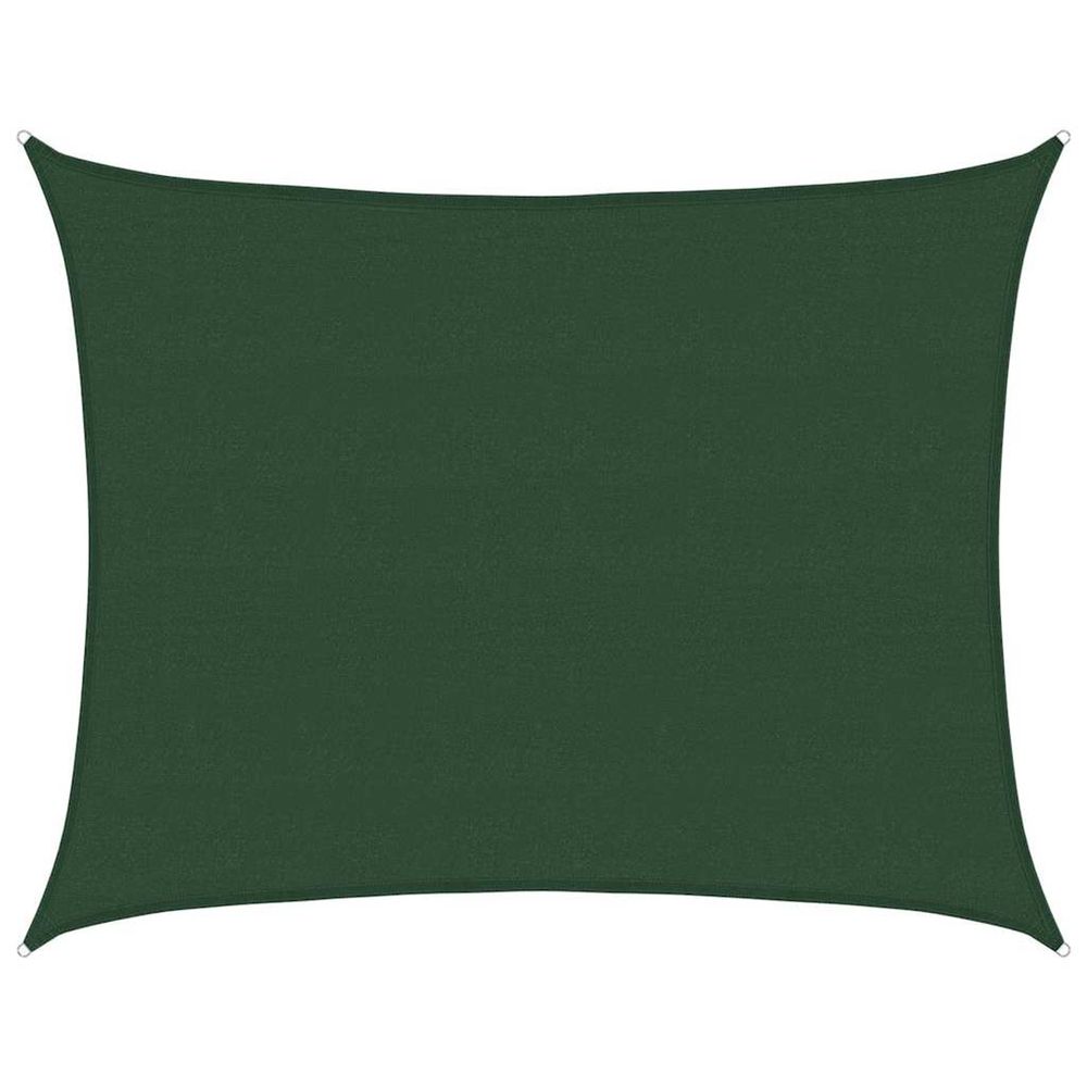 Voile d'ombrage 160 g/m² vert foncé 6x7 m pehd