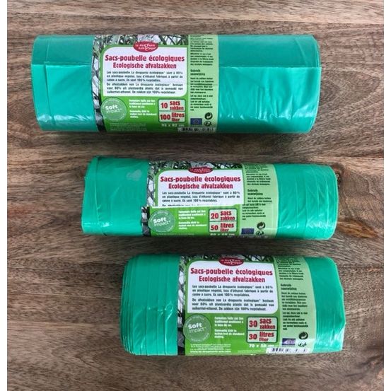 Sacs poubelle écologiques taille au choix - 30 / 50 / 100 l