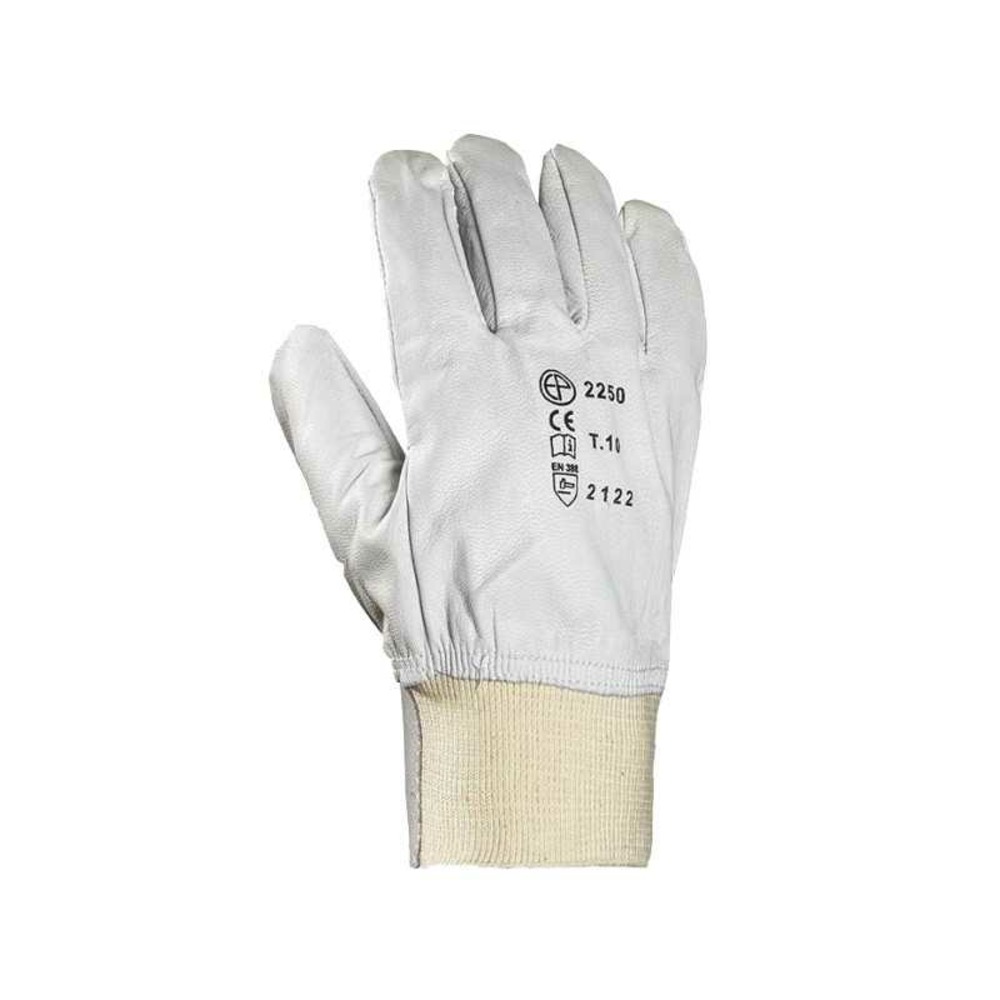 Gant de maîtrise eurotechnique en cuir de chèvre gris t8 coverguard 2248