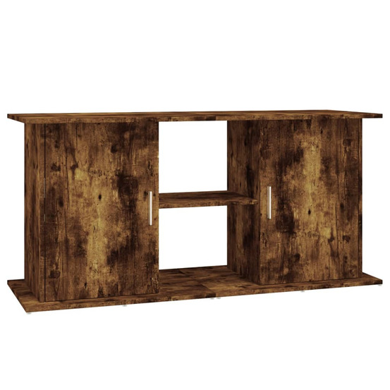 Support pour aquarium chêne fumé 121x41x58 cm bois d'ingénierie