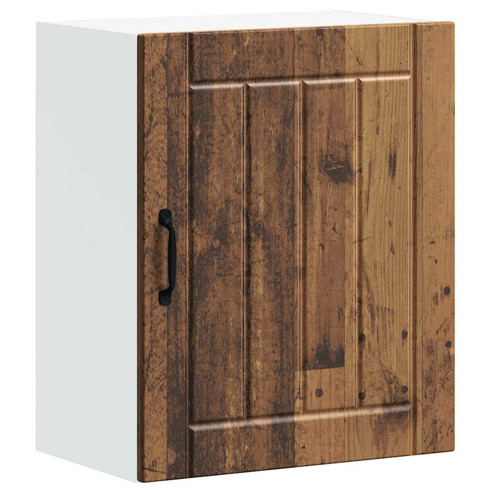 Armoire murale de cuisine lucca vieux bois bois ingénierie