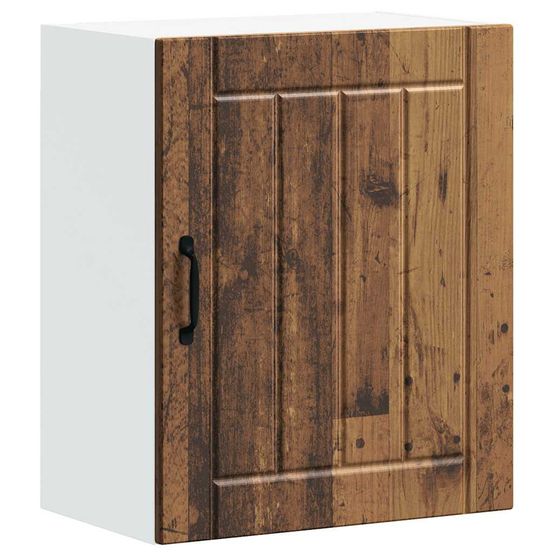 Armoire murale de cuisine lucca vieux bois bois ingénierie