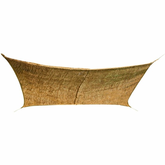 Voile d'ombrage rectangulaire en fibre de coco 3 x 2 m