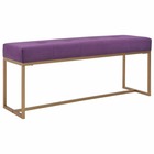 Banquette banc violet velours - 120cm