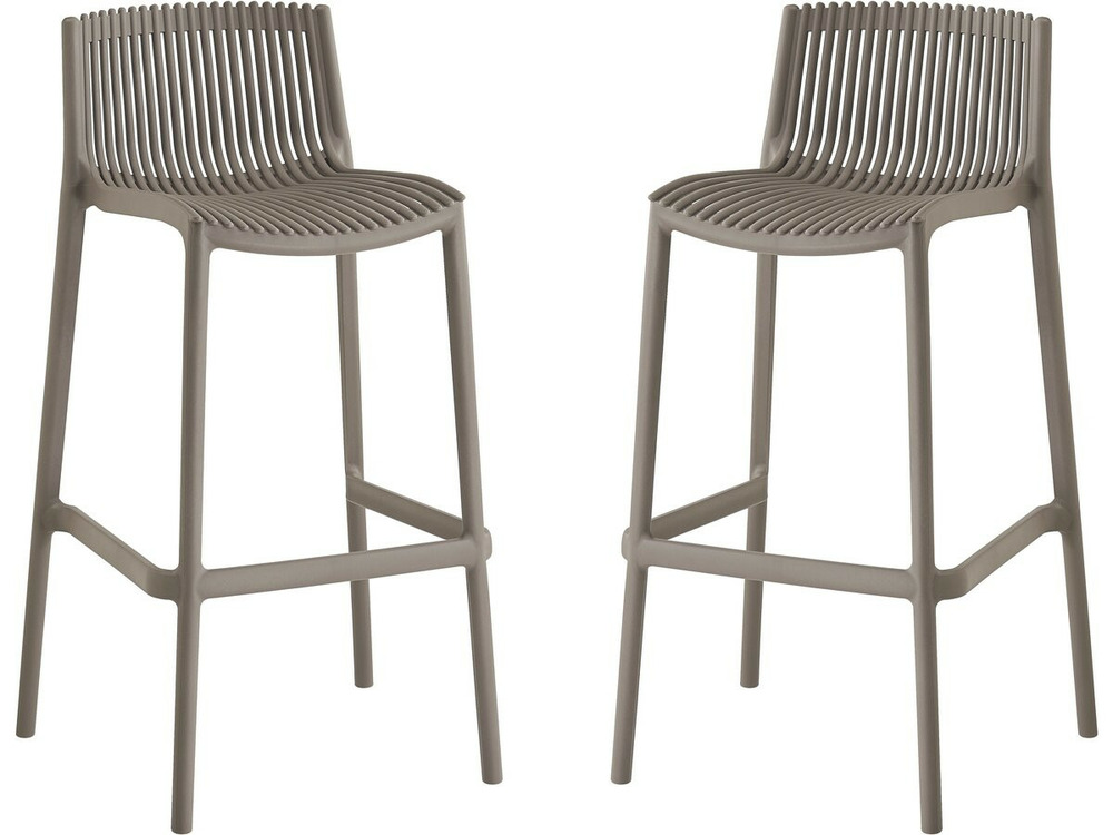 Lot de 2 chaises empilables 