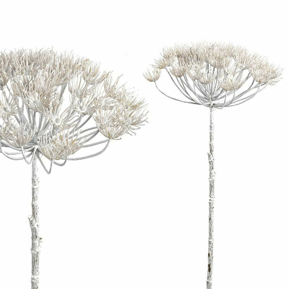 Ptmd branche artificielles twig - 10x15x54 cm - plastique - blanc