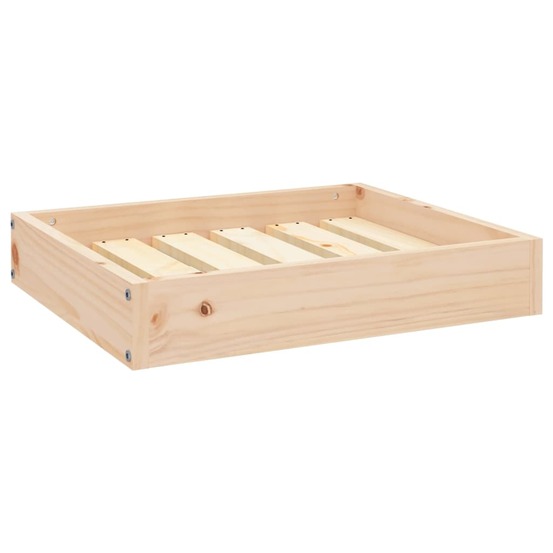 Lit pour chien 51,5x44x9 cm bois de pin solide