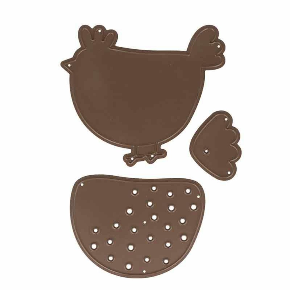 Matrice de découpe - poule à pois