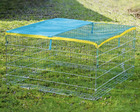 Cage à pâturer, enclos grillagé volailles, lapins • cages d'élevage