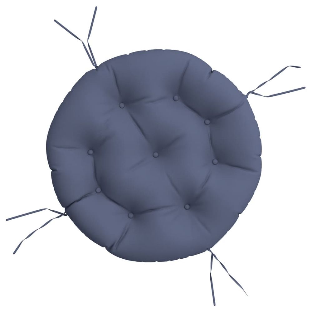 Coussin rond bleu marine ø 60x11 cm tissu oxford