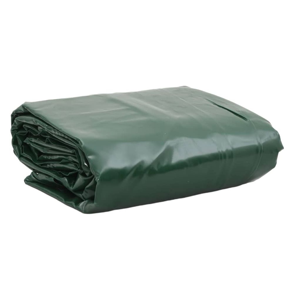 Bâche 650g / m² vert 2,5 x 3,5 m toile avec revêtement en pvc