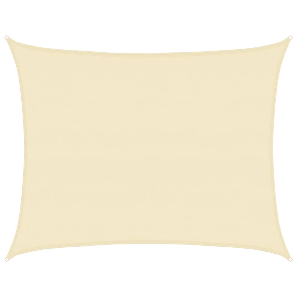 Voile d'ombrage 160 g/m² crème 6x8 m pehd