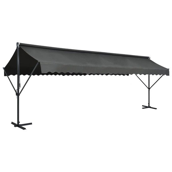 Auvent sur pied 600 x 300 cm anthracite