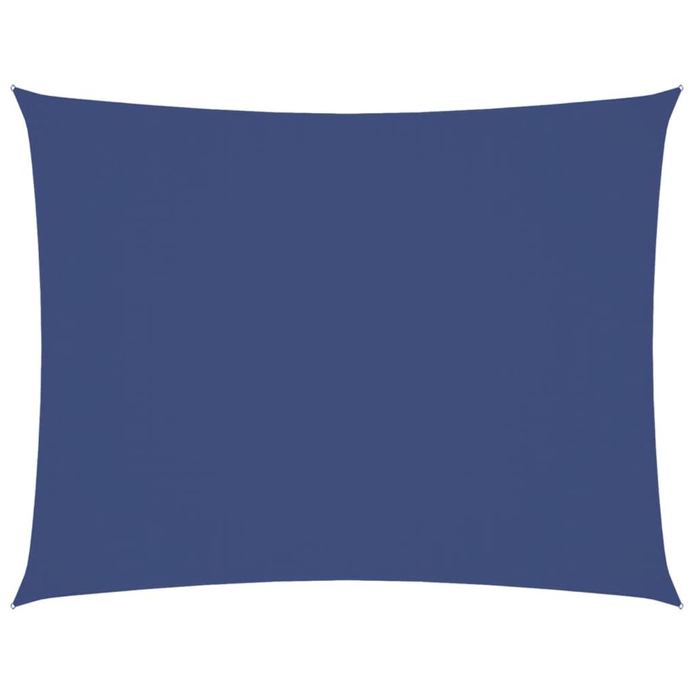 Voile de parasol tissu oxford rectangulaire 3x6 m bleu
