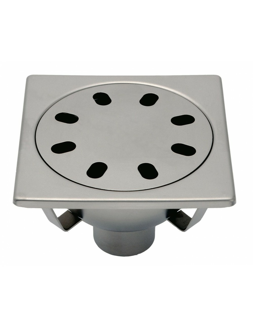 Siphon de sol inox 200×200 mm avec rosette libre - limatec 2063f