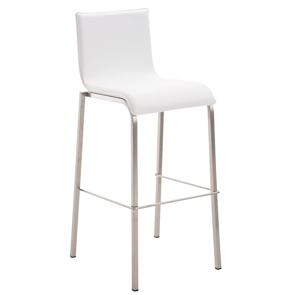 Tabouret de bar avola cuir plat e78