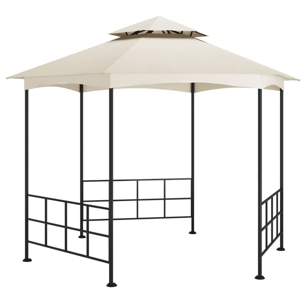 Belvédère avec parois 3,1x2,7 m crème