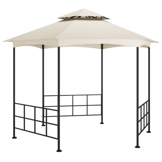 Belvédère avec parois 3,1x2,7 m crème