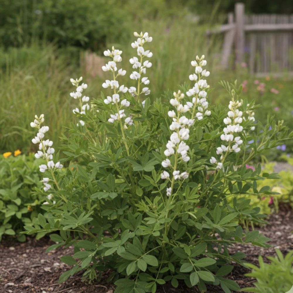 Lupin indigo blanc, baptisia australis lot de 9 godets