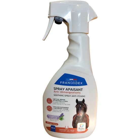 Spray apaisant pour chevaux - flacon de 500 ml - francodex