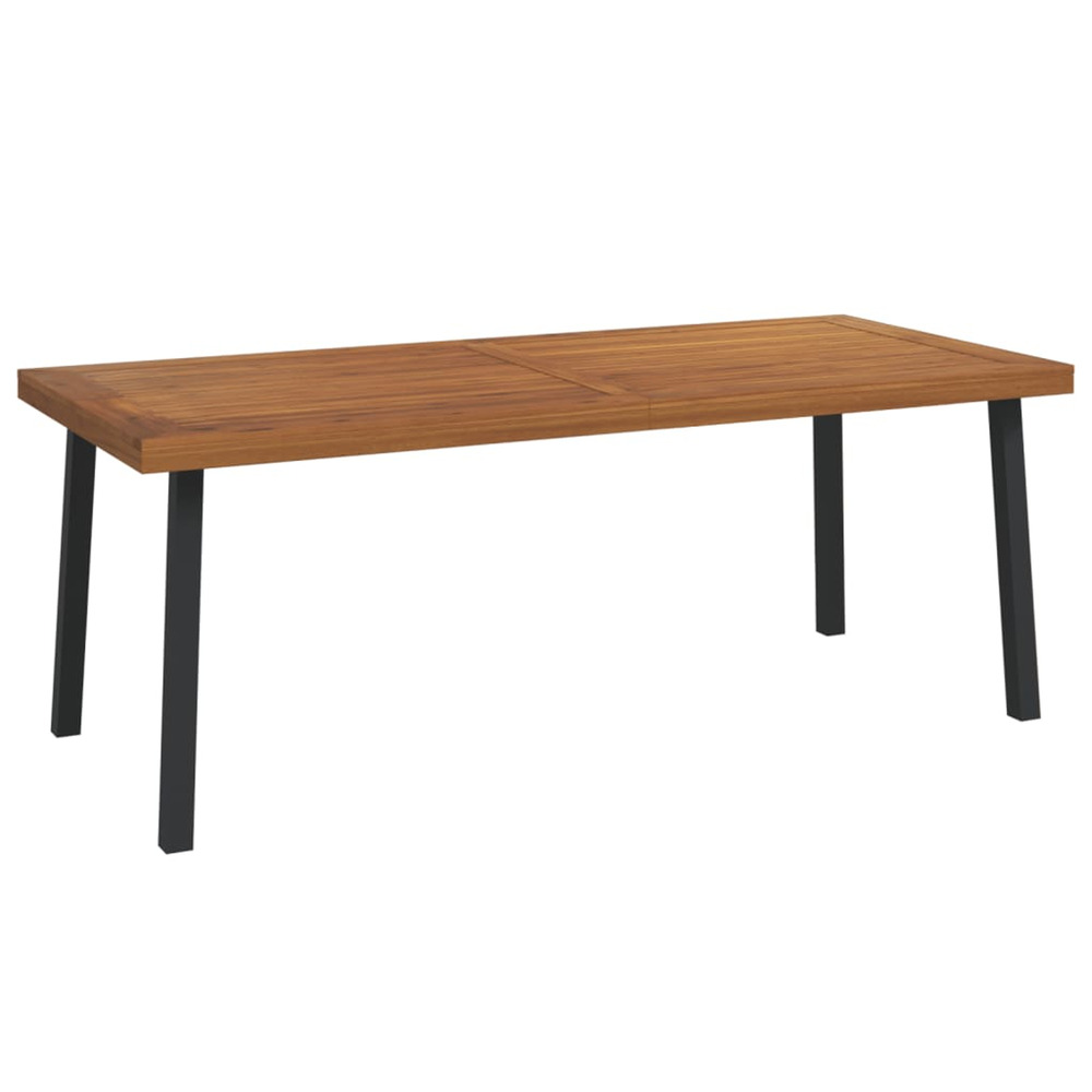 Table de jardin 200x100x75 cm bois d'acacia solide