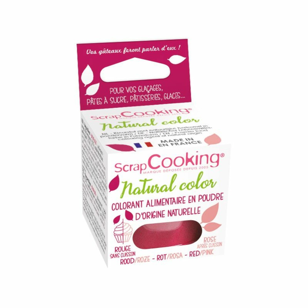 Colorant alimentaire naturel rouge-rose
