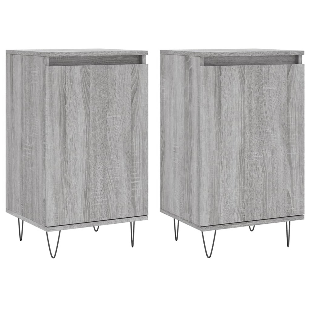 Buffet bahut commode armoire meuble de rangement organisateur cuisine salle de séjour salons lot de 2 sonoma 40 x 35 x 70 cm