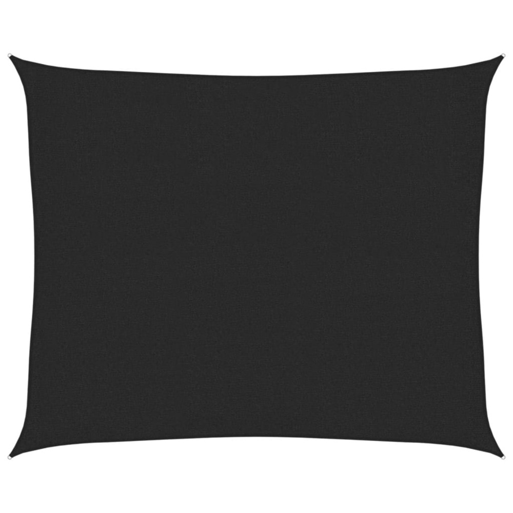 Voile d'ombrage 160 g/m² noir 2,5x3 m pehd