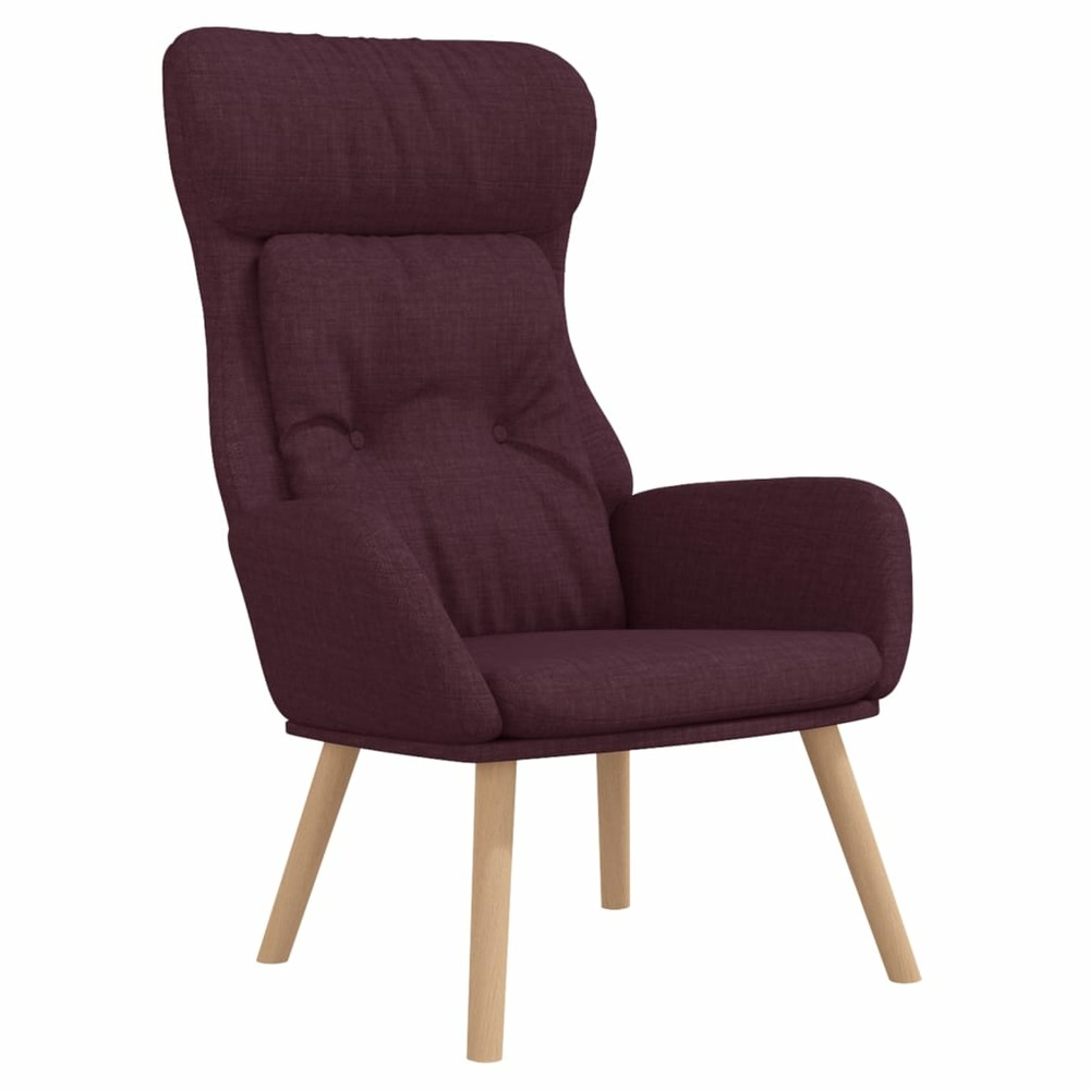 Chaise de relaxation violet tissu