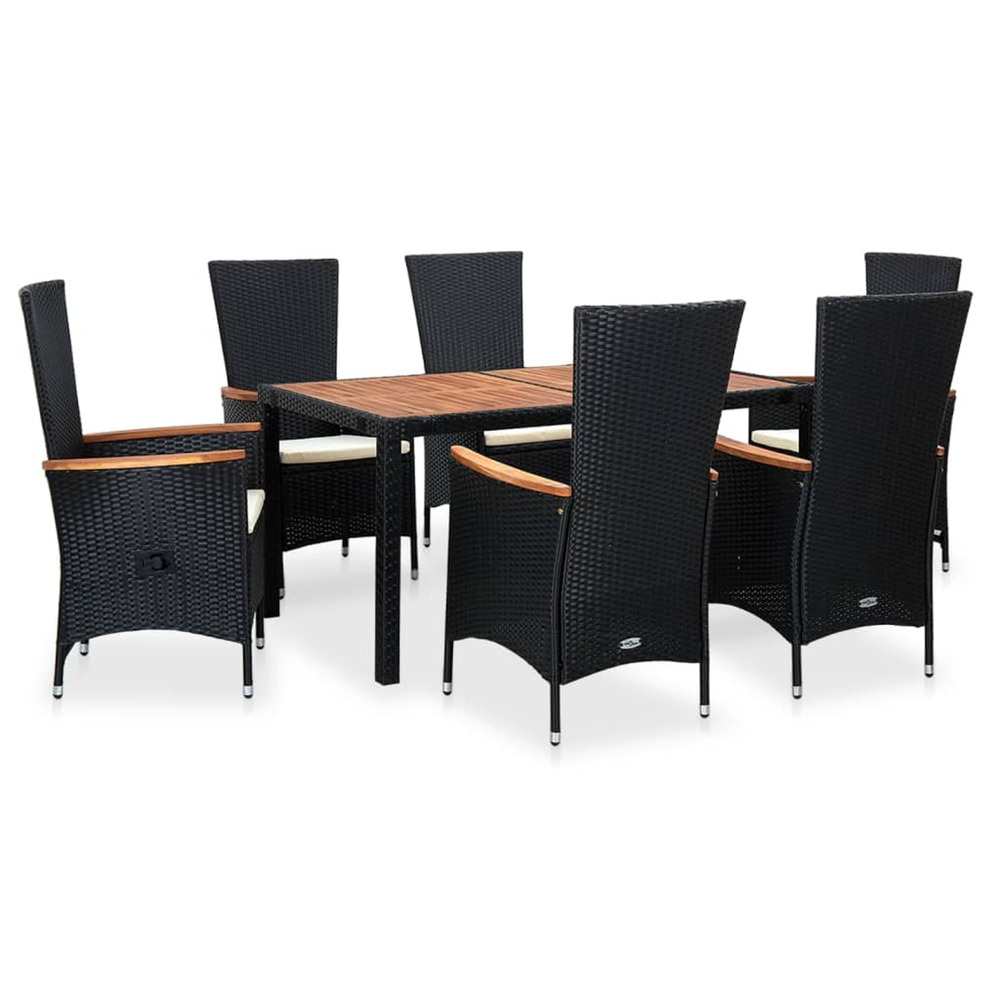 vidaXL Mobilier Ã  dÃ®ner d'extÃ©rieur 7pcs