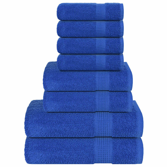 Ensemble de serviettes 8 pcs frogn bleu 100% coton