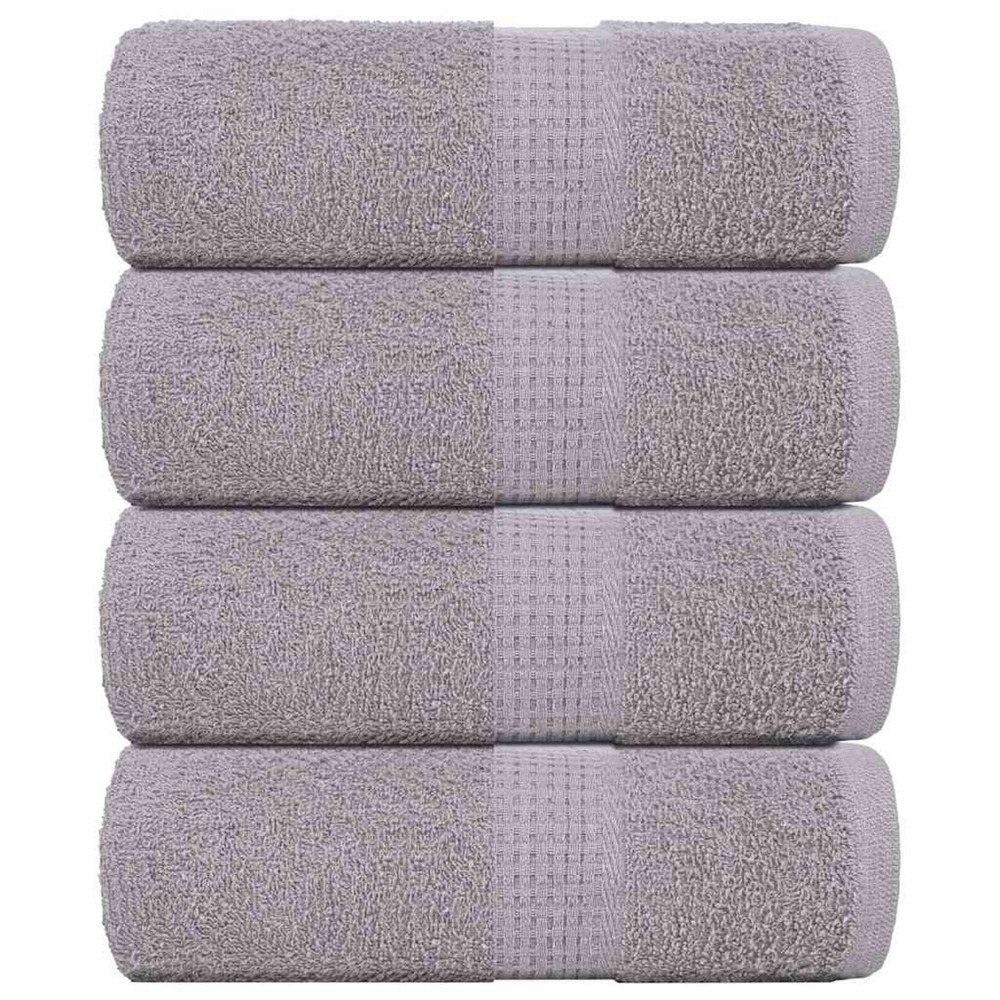 Serviettes de toilette frogn 4 pièces gris 30x30 cm 360 g/m²
