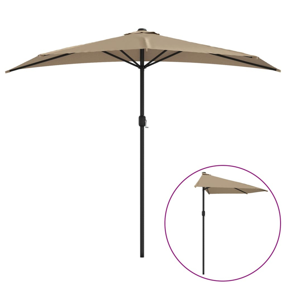 PARASOL DE BALCON AVEC MAT E 3-(867973)