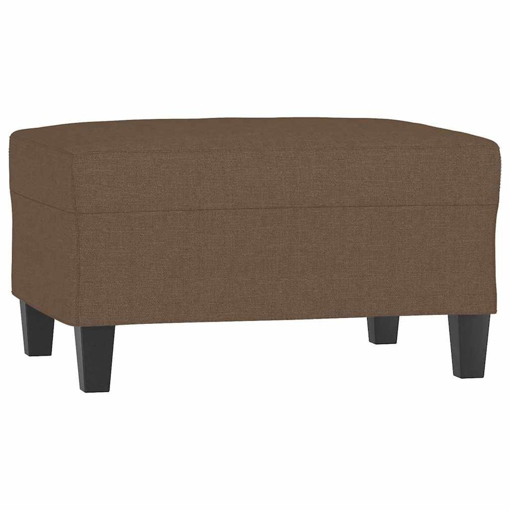 Repose-pied marron 70x55x41 cm tissu