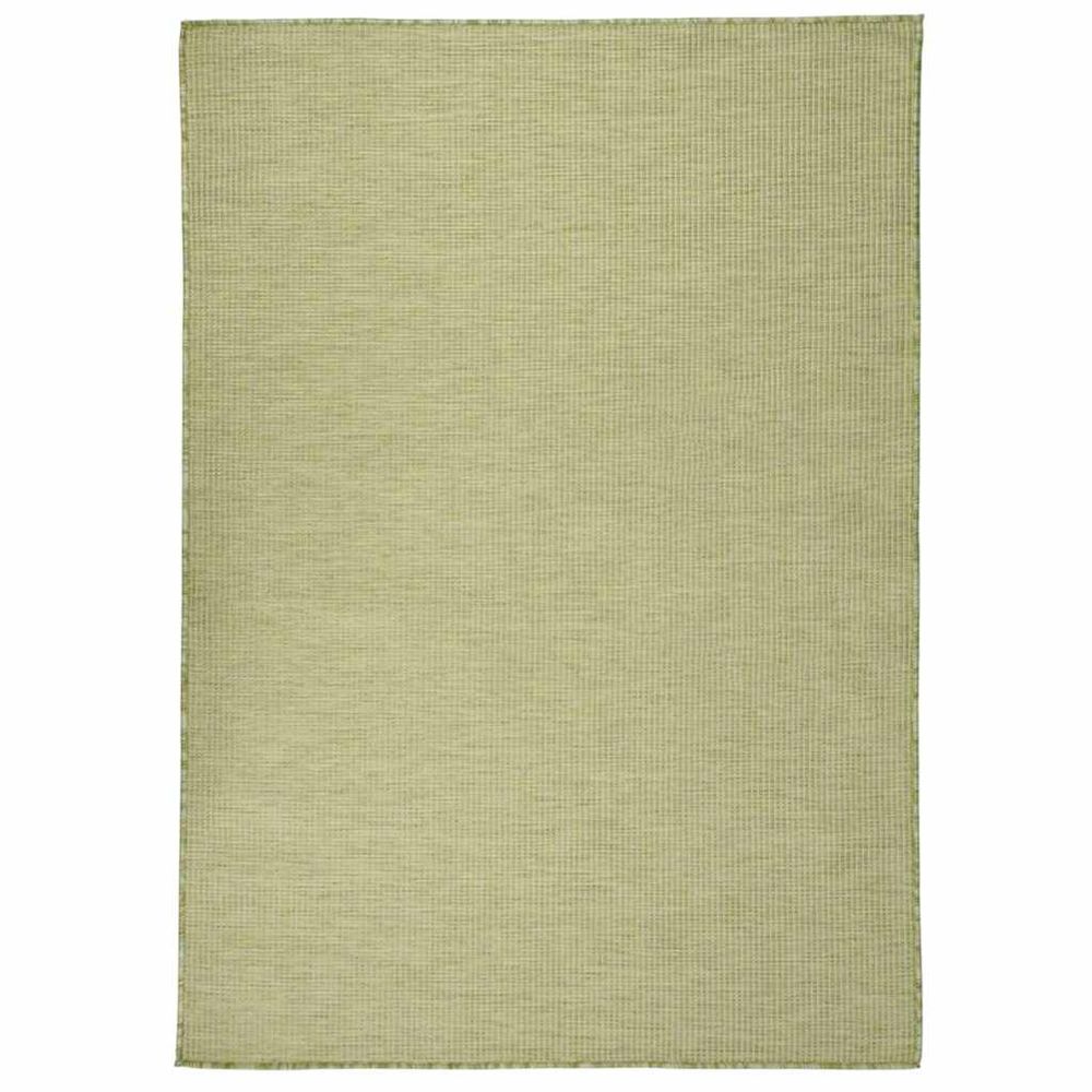 Tapis à tissage plat d'extérieur 200x280 cm vert