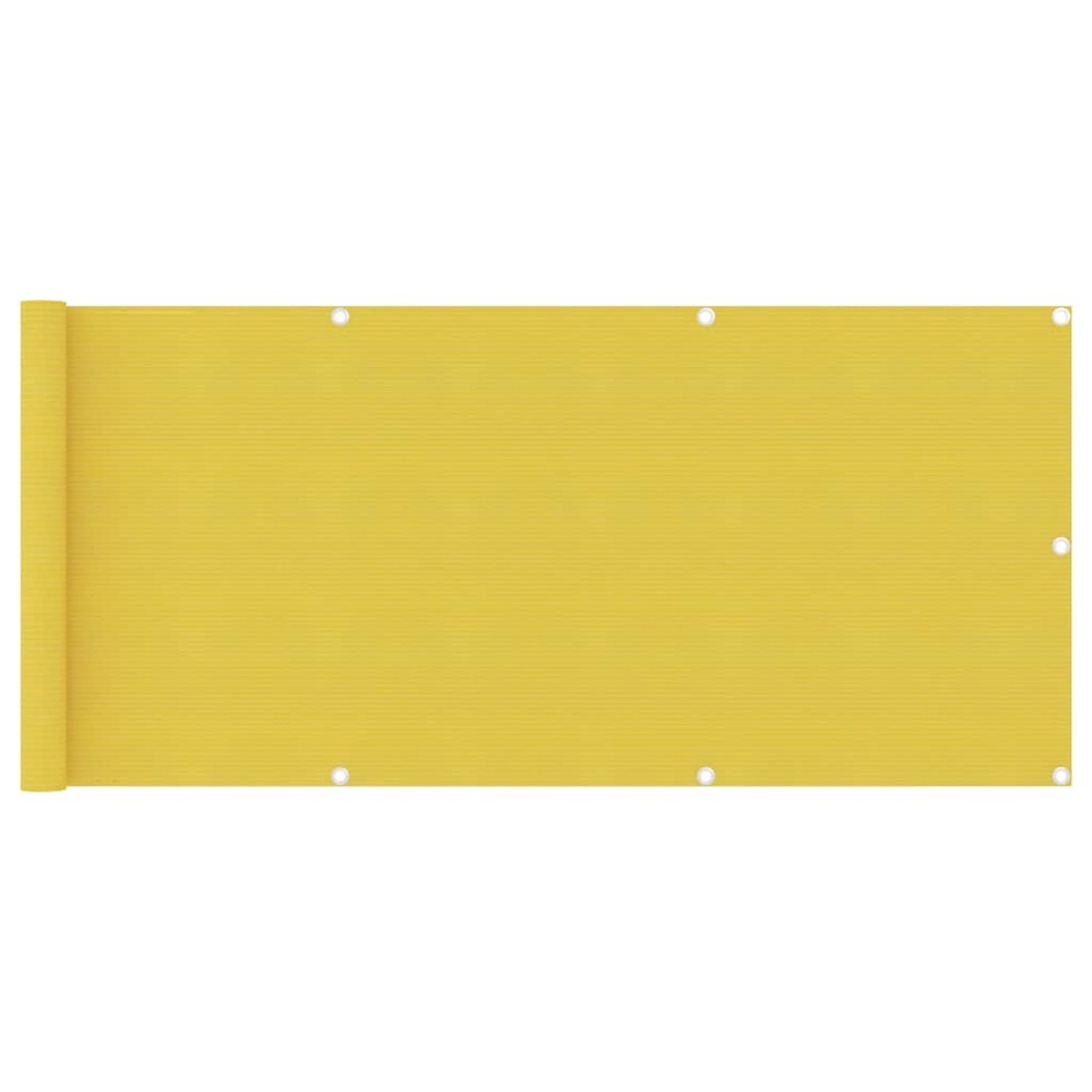 Écran de balcon jaune 75x500 cm pehd