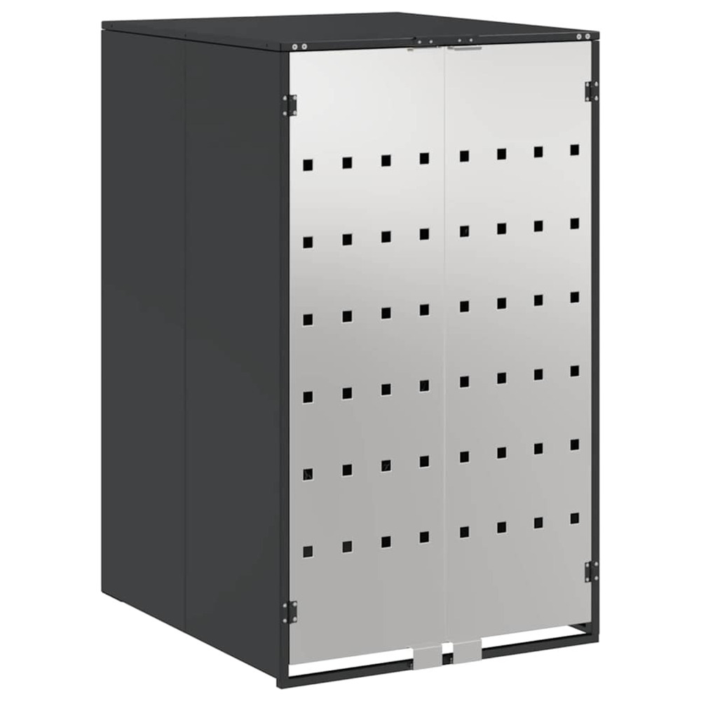 Stockage de poubelle à roulettes avec couvercle à gaz relevable pour poubelle de 240l