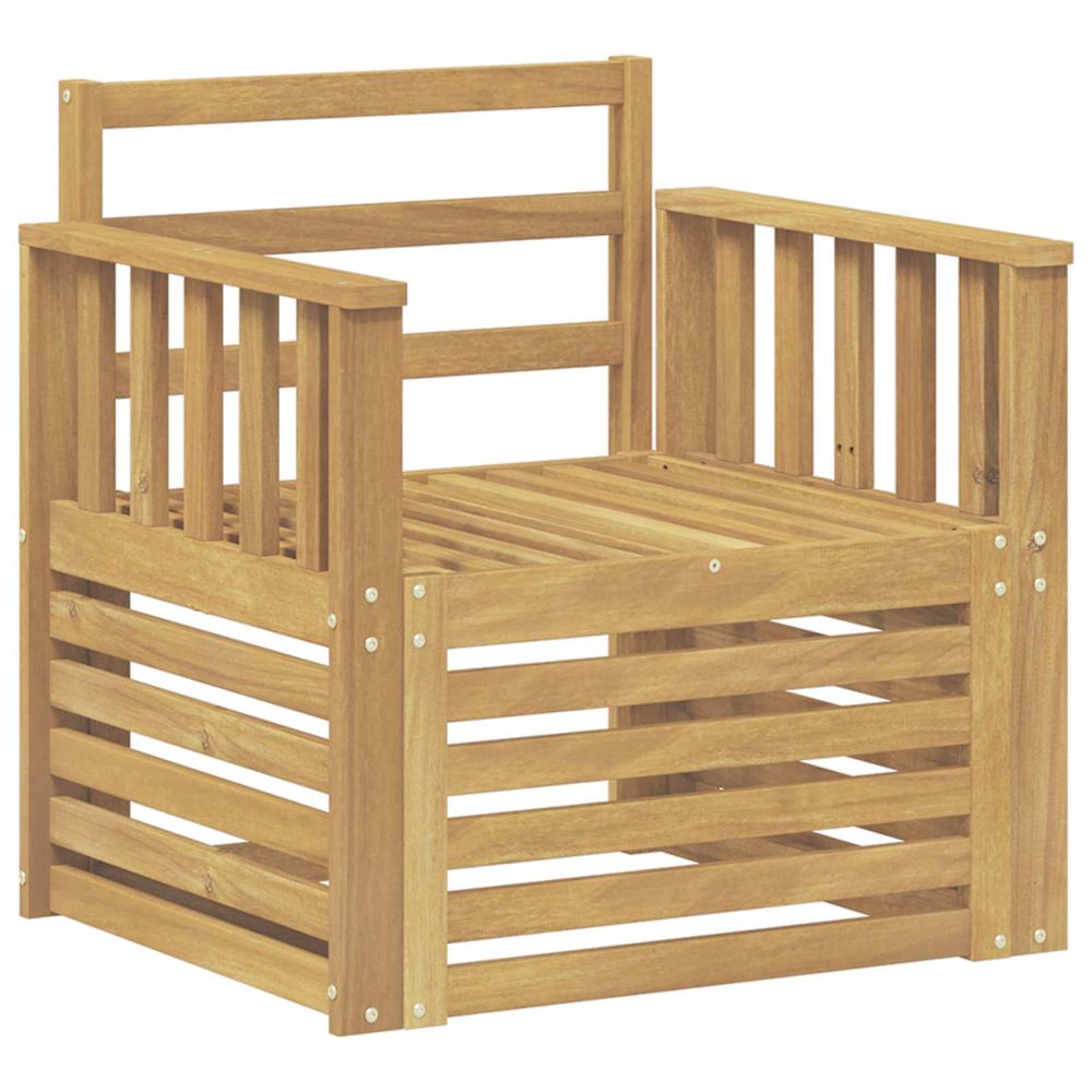 2 pièce ensemble de canapés d'extérieur bois d'acacia massif