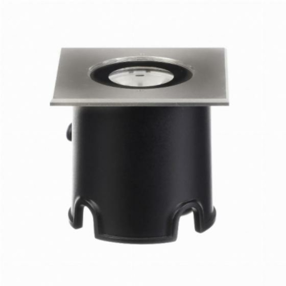 Spot de sol carré 24v - small terra square - 1w - alu