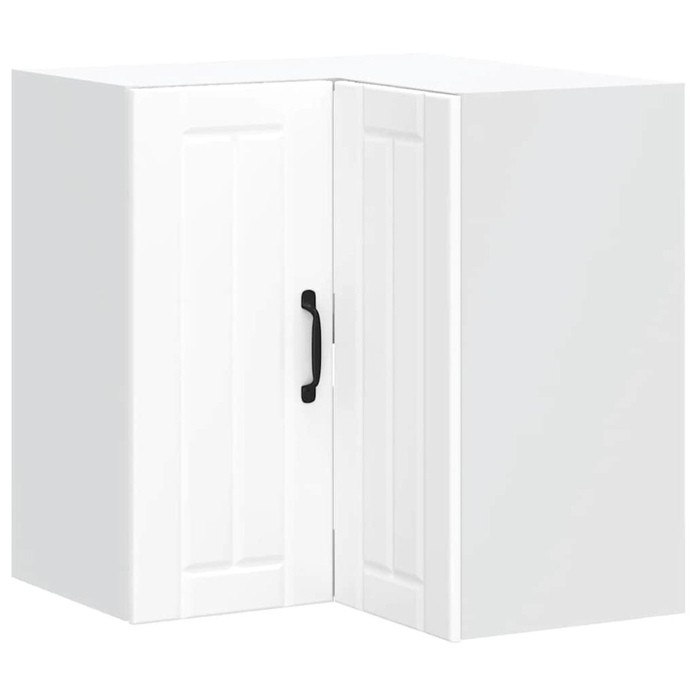 Armoire d'angle murale de cuisine lucca blanc bois d'ingénierie