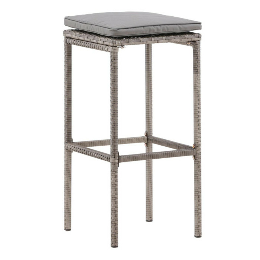 Tabouret de bar de jardin alo 76cm gris