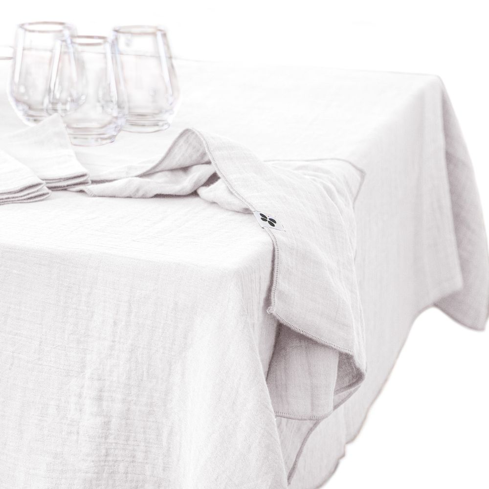 Nappe rectangle gaze de coton gaia