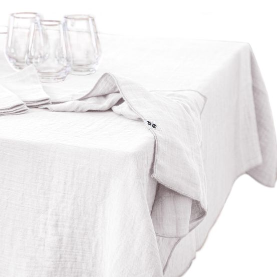 Nappe rectangle gaze de coton gaia